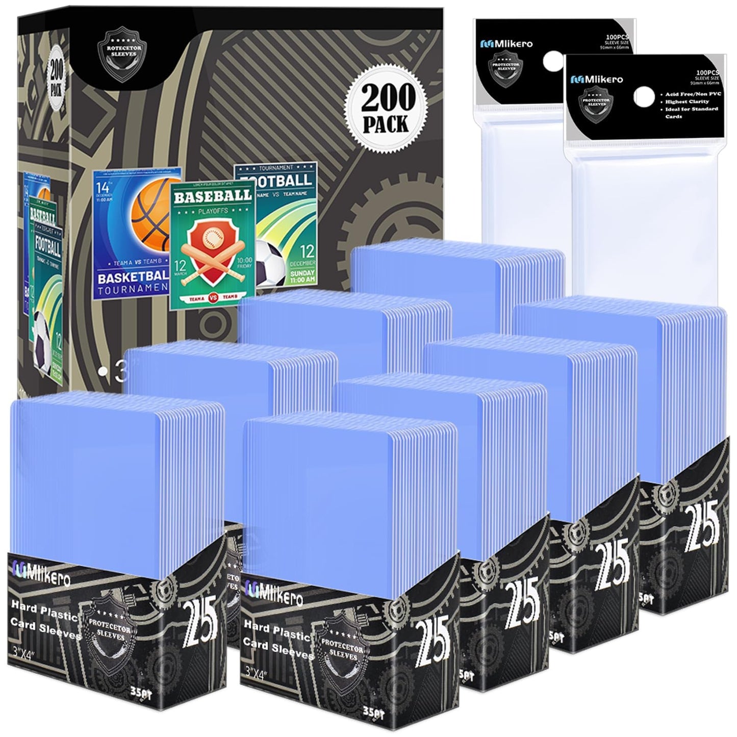 TCG Accessories - Sleeves; Penny Sleeves(perfect/not perfect fit), Semi-Rigid Toploaders, Hard Plastic Toploaders, etc. Shipping Protectors