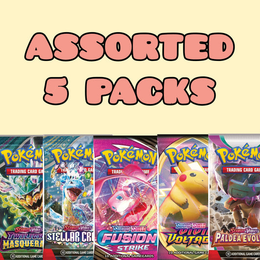 5 Booster Pack Bundle - Assorted Booster Packs, Individual Packs, and More!