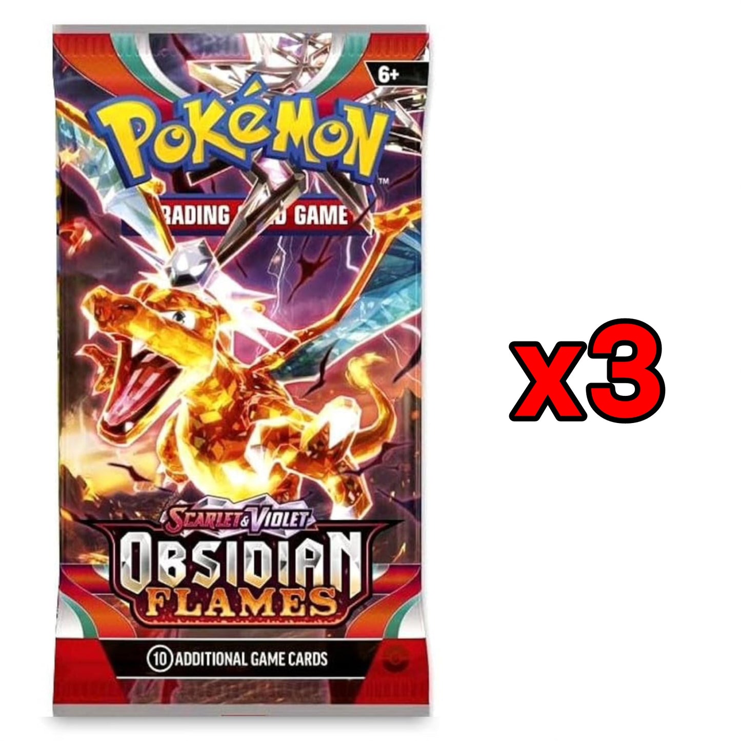 3 Booster Pack Bundle w/ FREE Hit Card - Assorted Booster Packs, Individual Sets, Etc.