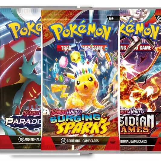 3 Booster Pack Bundle w/ FREE Hit Card - Assorted Booster Packs, Individual Sets, Etc.